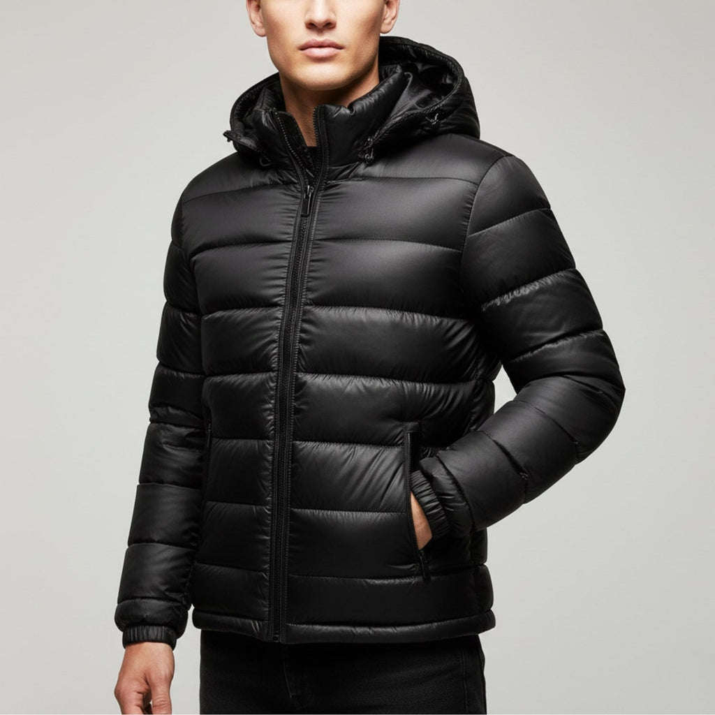 Luka Men’s Quilted Jacket – Cotton-Filled Insulated Winter Puffer Jacket