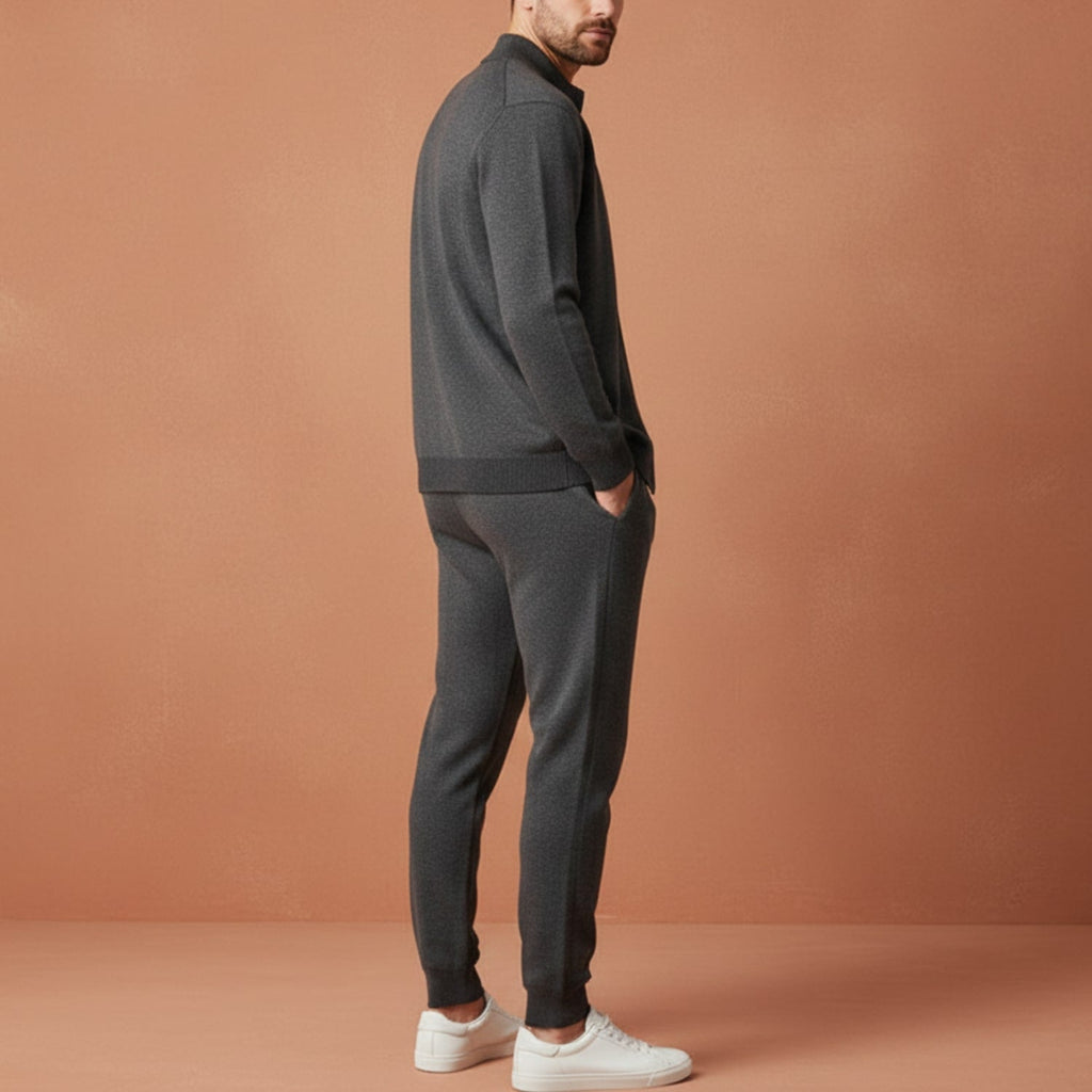 Julien Men’s Tracksuit – Soft Full-Zip Jacket & Tailored Lounge Pants
