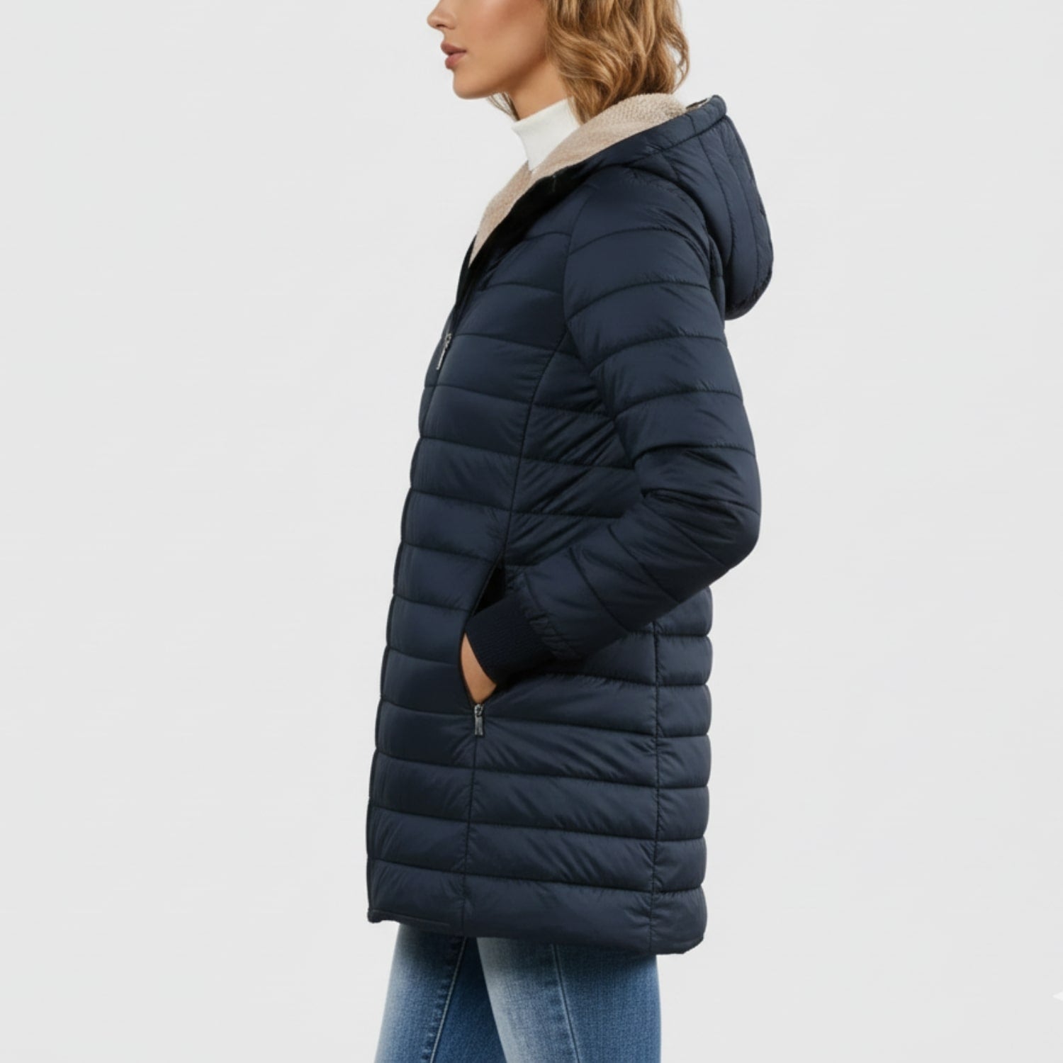 Anastasia Women’s Puffer Jacket – Long Waterproof Quilted Coat for Winter Warmth