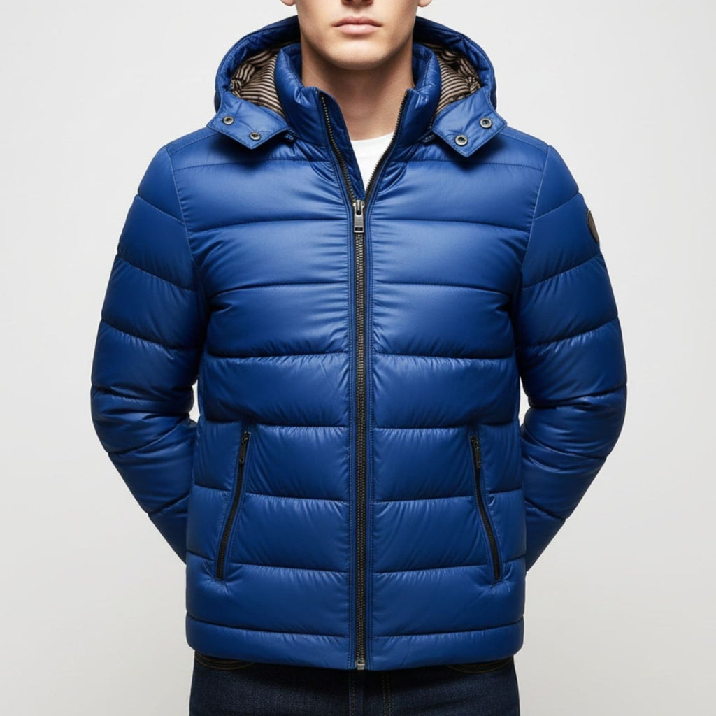 Luka Men’s Quilted Jacket – Cotton-Filled Insulated Winter Puffer Jacket