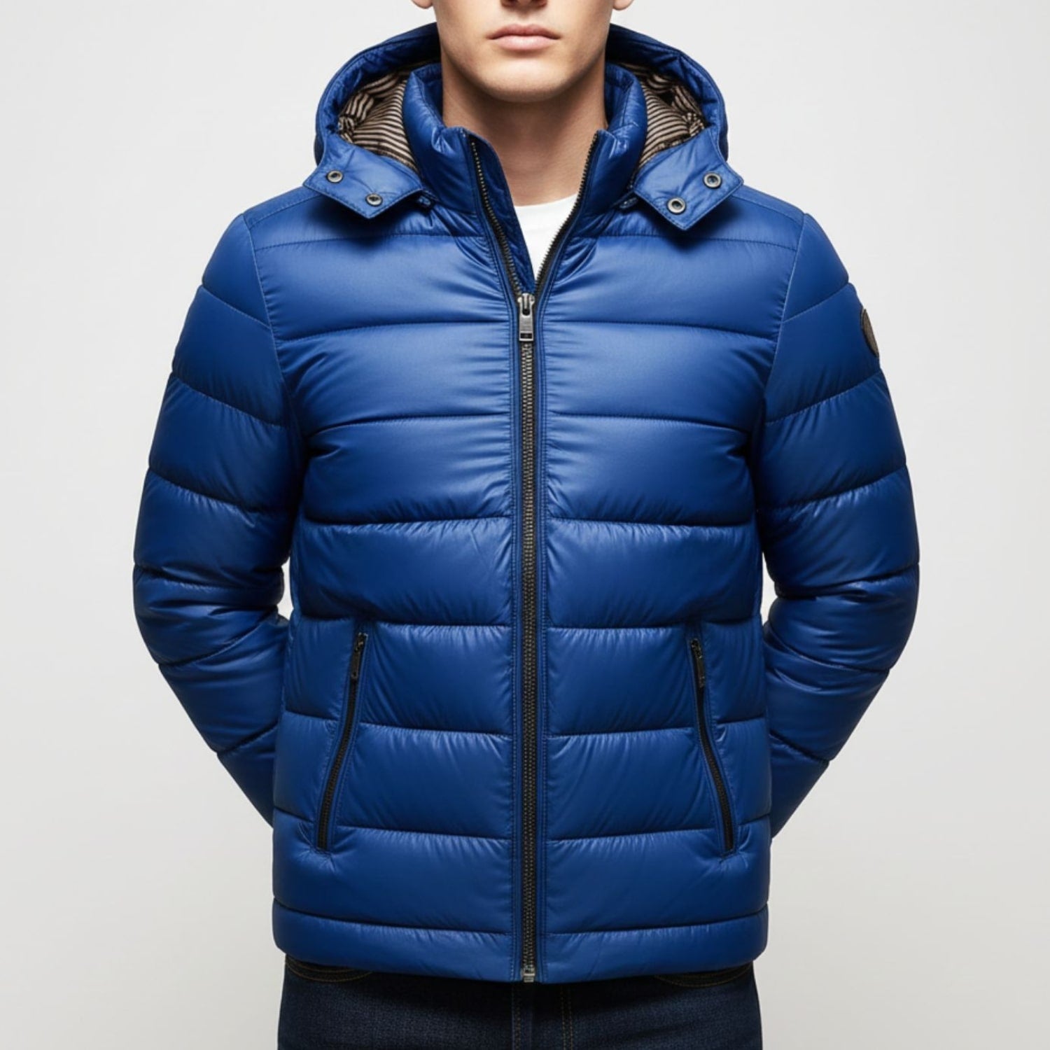 Luka Men’s Quilted Jacket – Cotton-Filled Insulated Winter Puffer Jacket