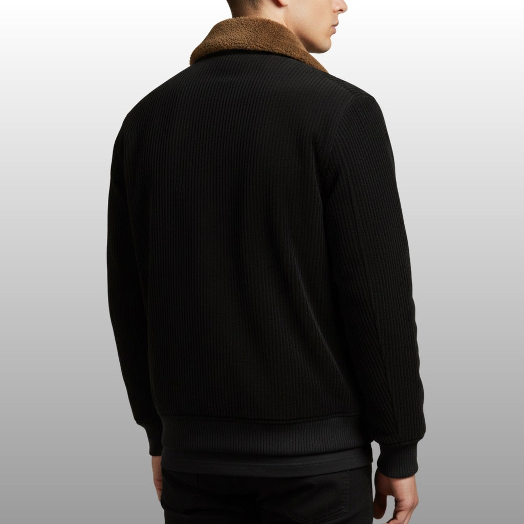 Simon Men's Corduroy Jacket – Heavyweight Sherpa-Lined Jacket with Bomber Fit