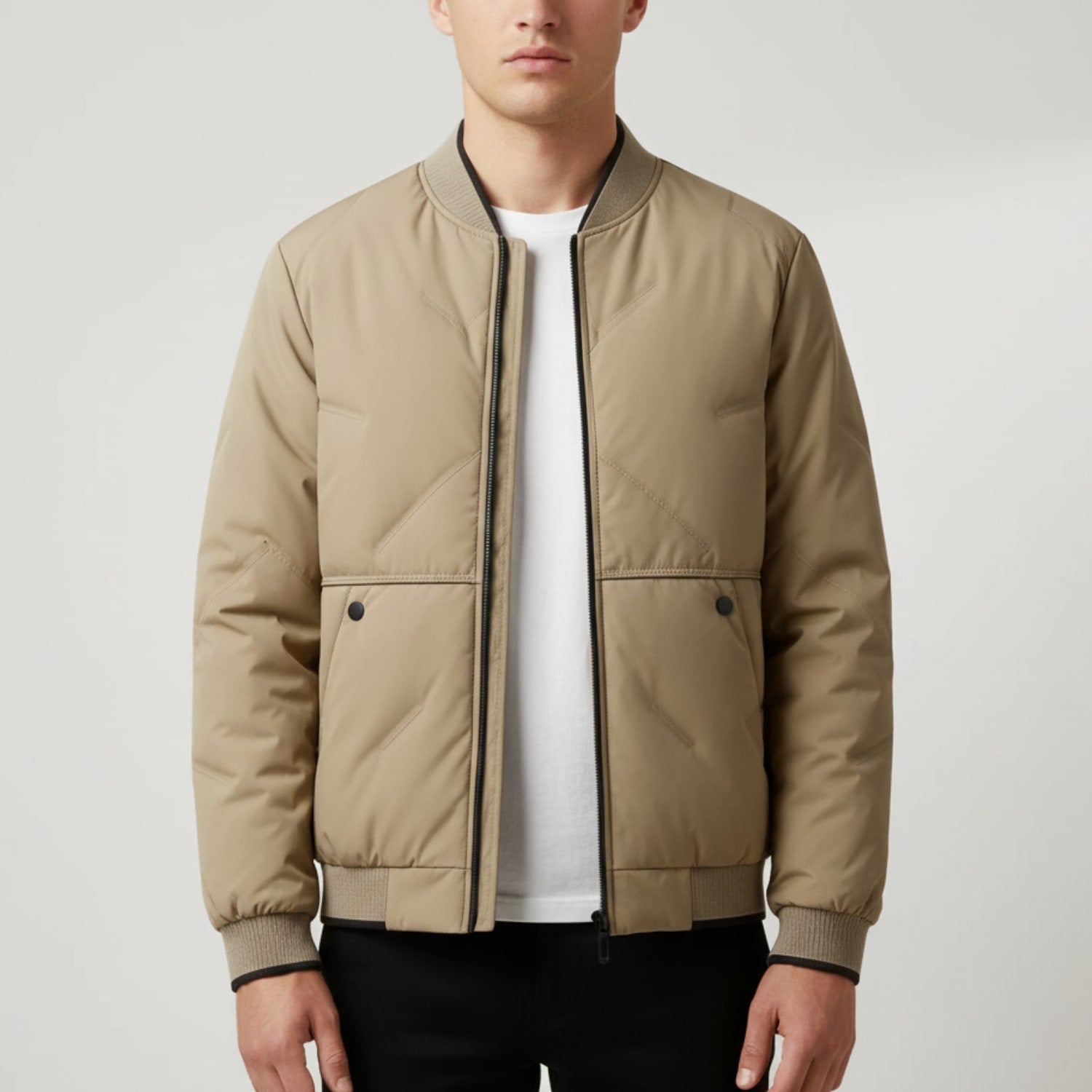 Jasper Men’s Bomber Jacket – Insulated Lightweight Jacket with Weather-Resistant Shell