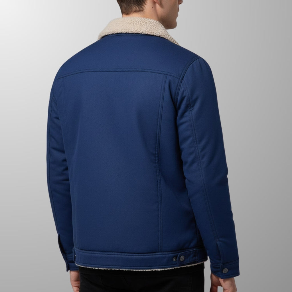 Lucien Men’s Fleece Bomber Jacket – Soft Fleece Zip Jacket with Classic Bomber Design