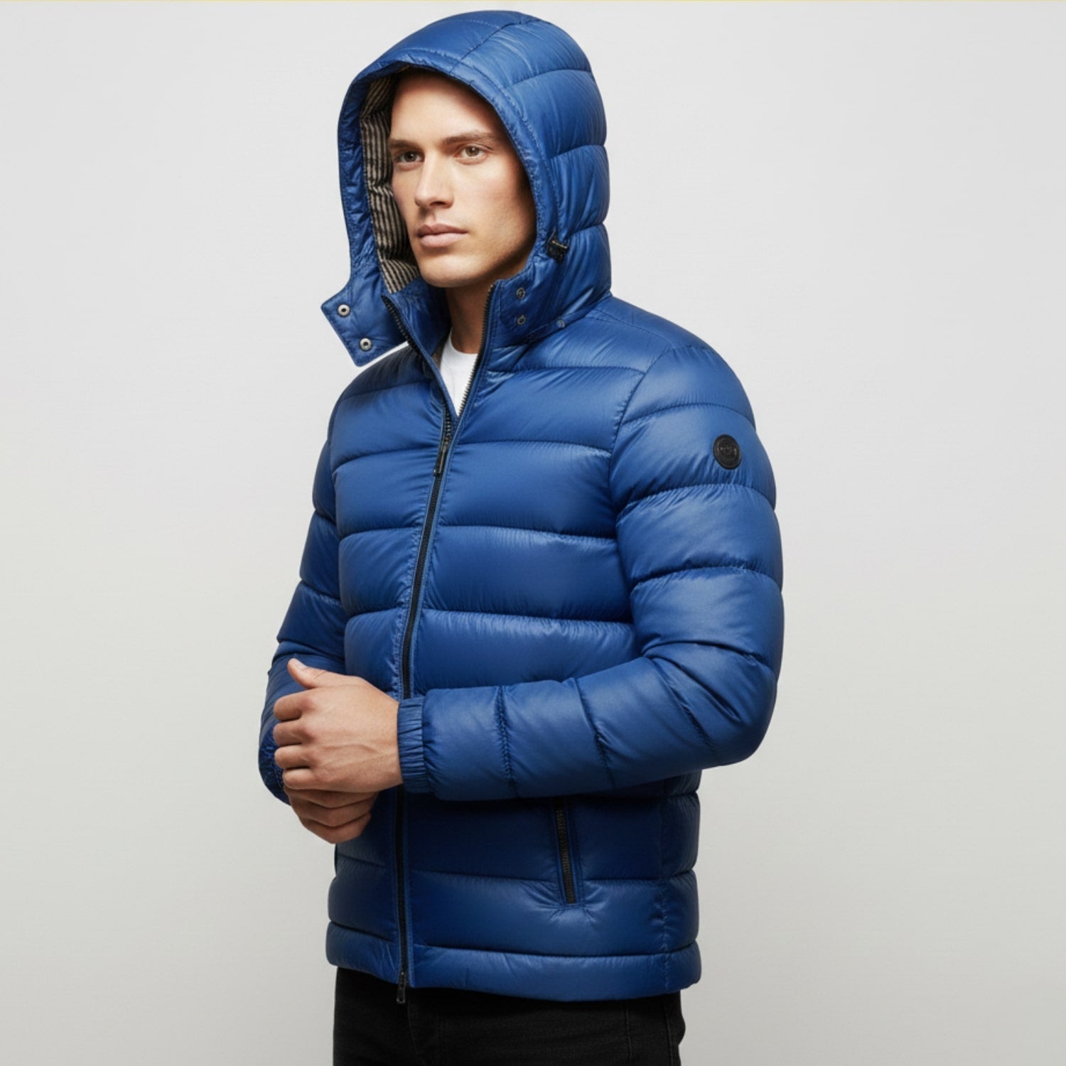 Luka Men’s Quilted Jacket – Cotton-Filled Insulated Winter Puffer Jacket