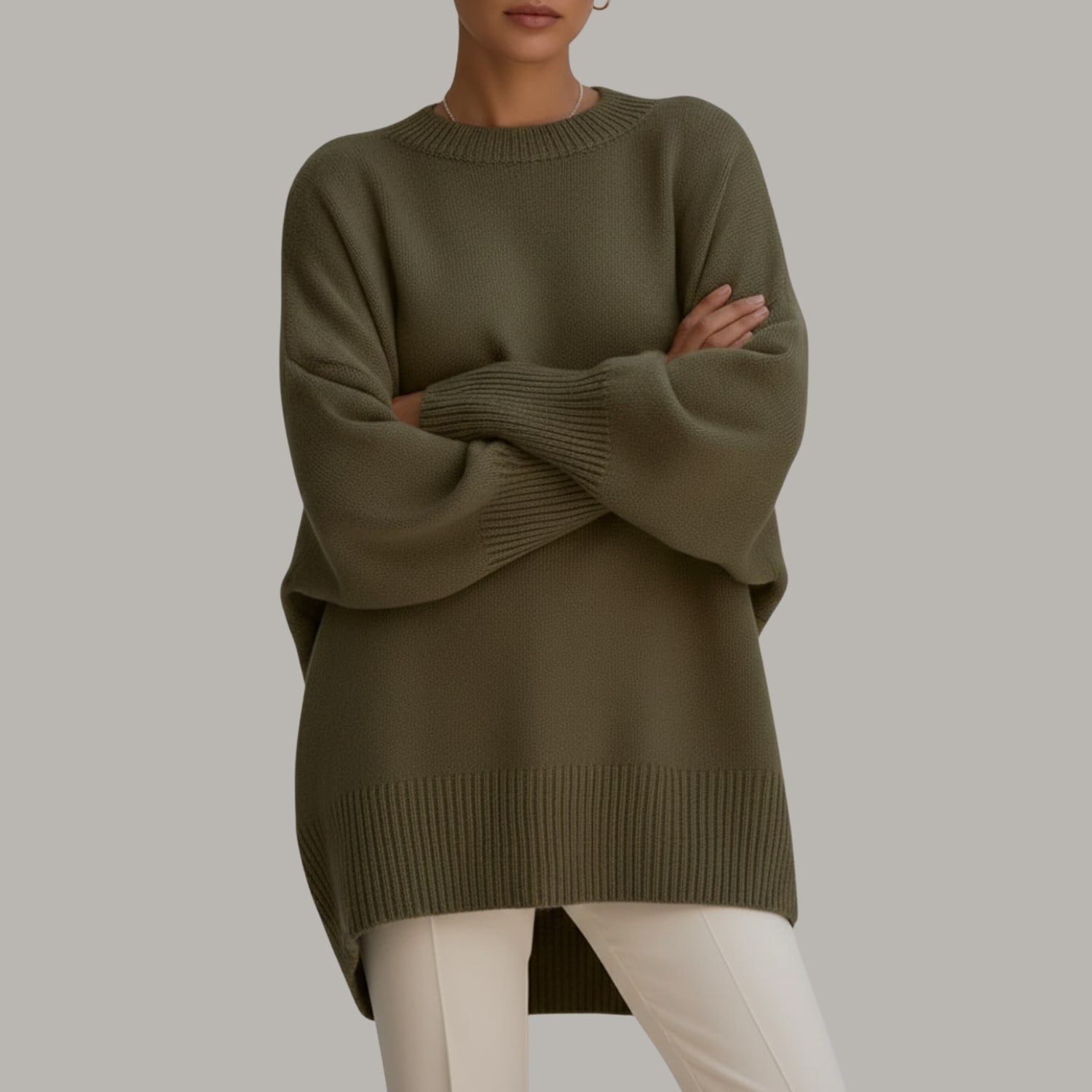 Bianca Women’s Knit Sweater – Soft Luxe Oversized Pullover