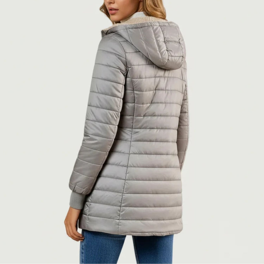 Anastasia Women’s Puffer Jacket – Long Waterproof Quilted Coat for Winter Warmth