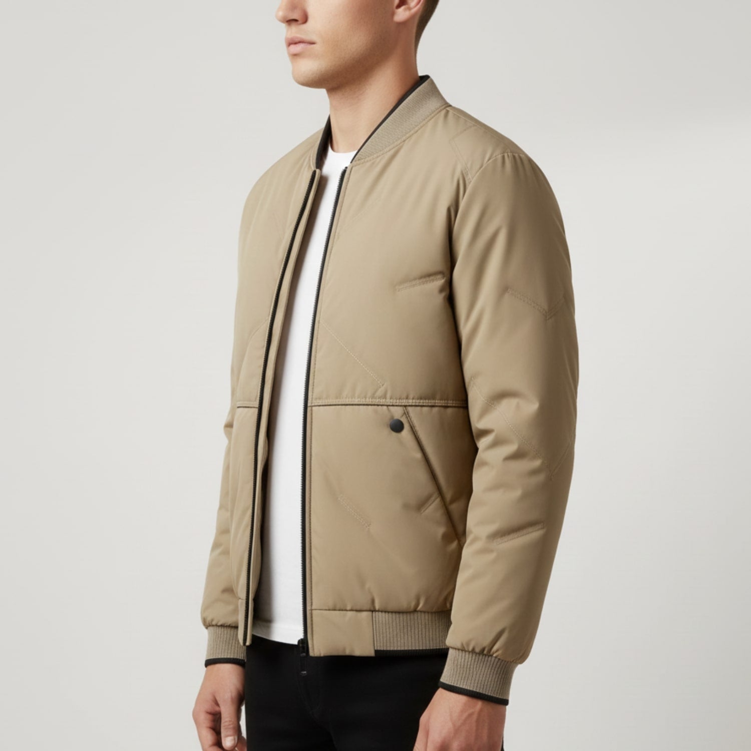 Jasper Men’s Bomber Jacket – Insulated Lightweight Jacket with Weather-Resistant Shell