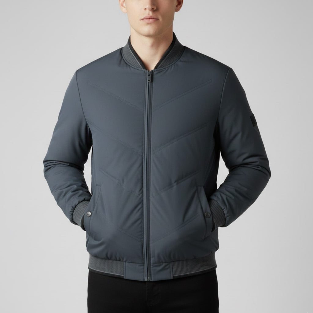 Jasper Men’s Bomber Jacket – Insulated Lightweight Jacket with Weather-Resistant Shell