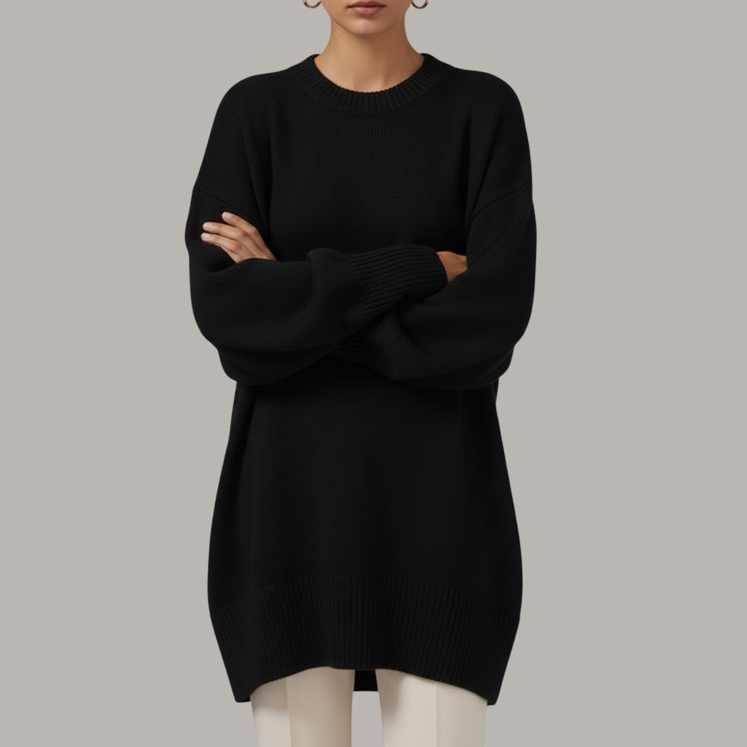 Bianca Women’s Knit Sweater – Soft Luxe Oversized Pullover