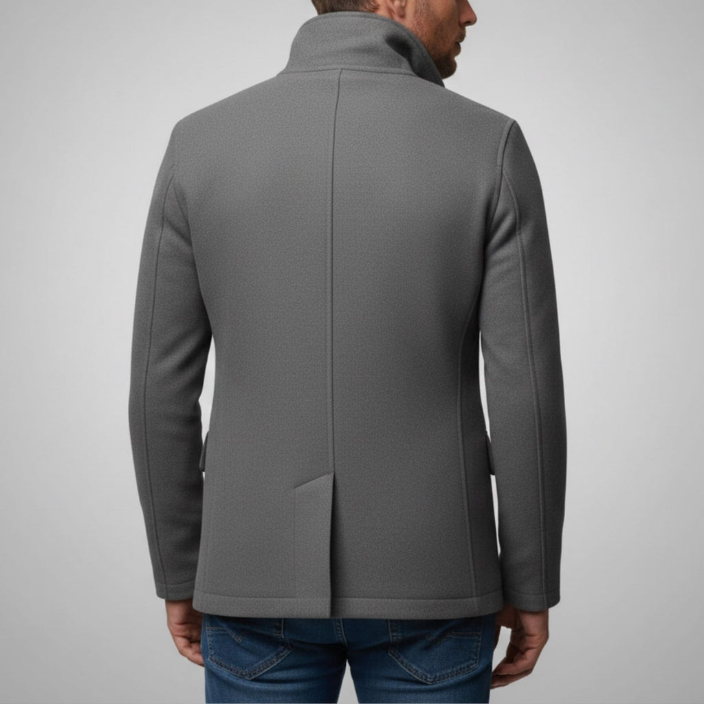 Berk Men’s Wool Jacket – Tailored Premium Wool Blend Coat for Cold Weather