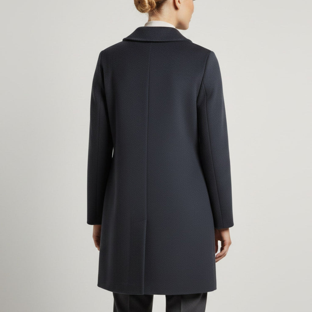 Léonie Women’s Wool Coat – Virgin Wool Overcoat with Tailored Straight Cut