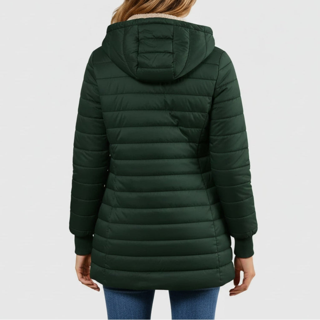 Anastasia Women’s Puffer Jacket – Long Waterproof Quilted Coat for Winter Warmth