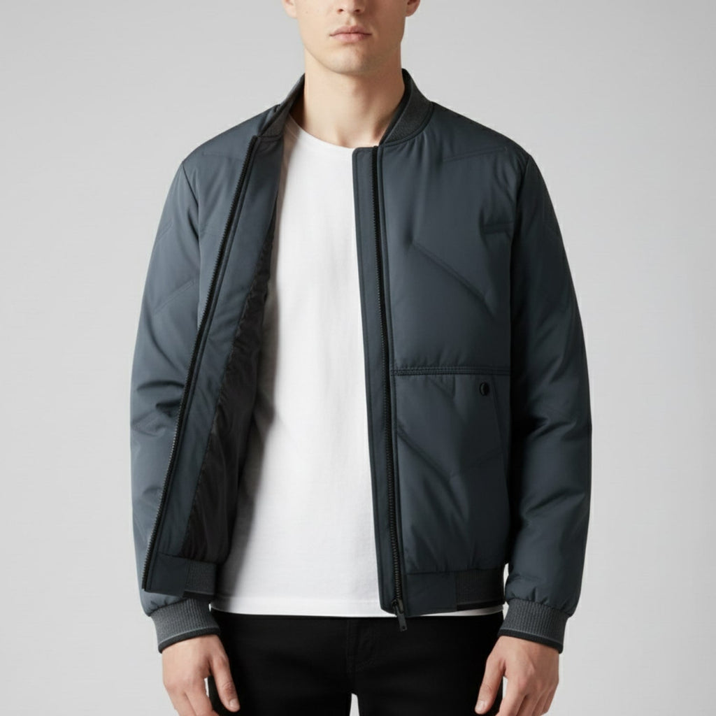 Jasper Men’s Bomber Jacket – Insulated Lightweight Jacket with Weather-Resistant Shell