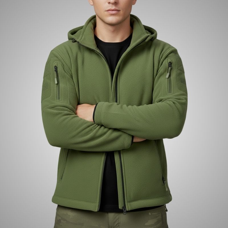 Gael Men’s Fleece Jacket – Windproof Thermal Fleece Jacket for Outdoor Wear