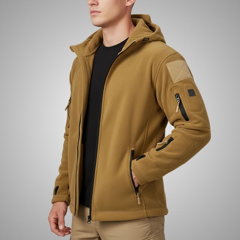 Gael Men’s Fleece Jacket – Windproof Thermal Fleece Jacket for Outdoor Wear