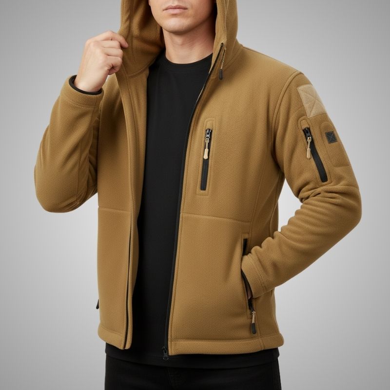 Gael Men’s Fleece Jacket – Windproof Thermal Fleece Jacket for Outdoor Wear