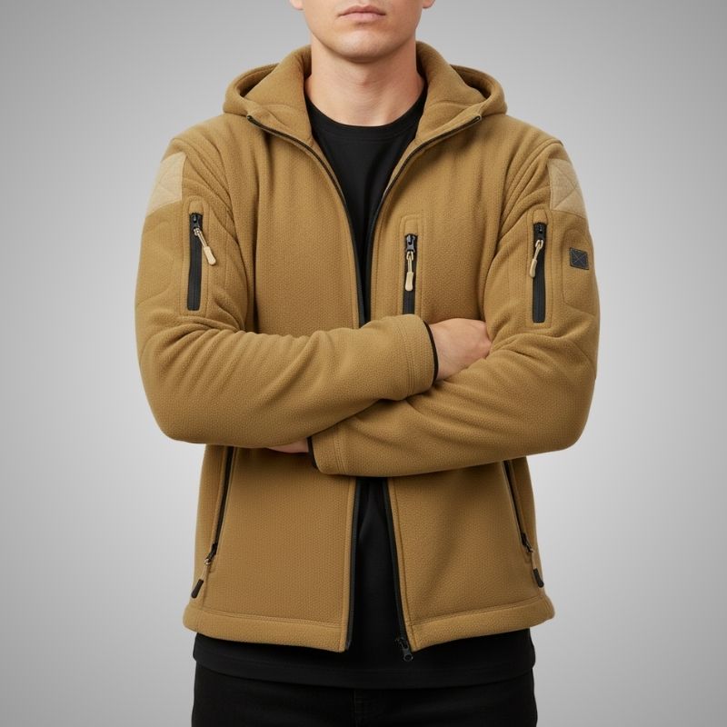Gael Men’s Fleece Jacket – Windproof Thermal Fleece Jacket for Outdoor Wear