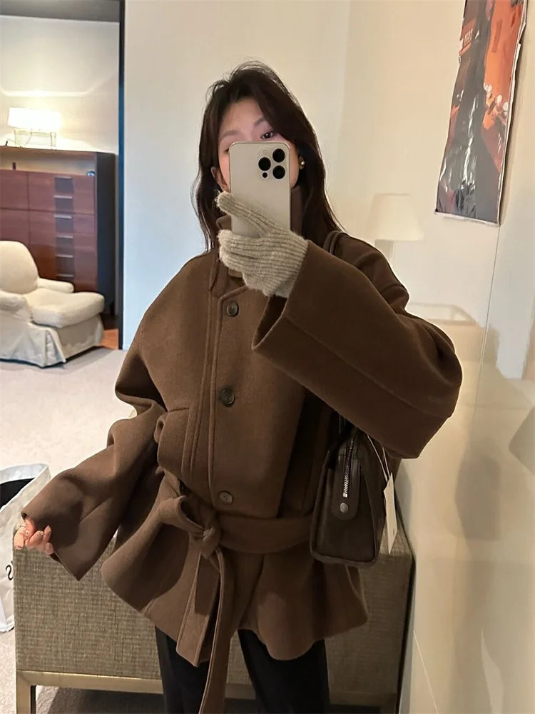 Paloma | Women’s Winter Textured High Collar Coat