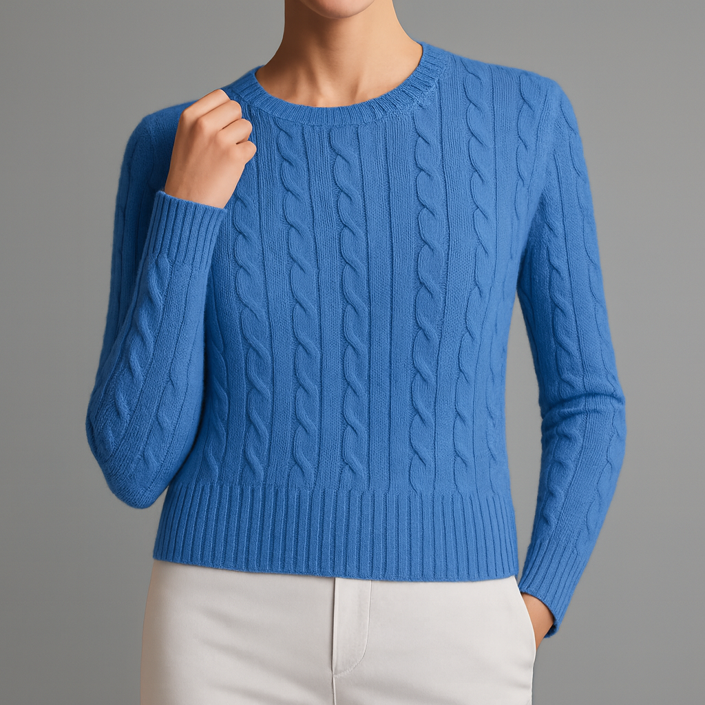 Nadia Women’s Cotton Sweater – Ultra-Soft Knit with Handstitched Lining
