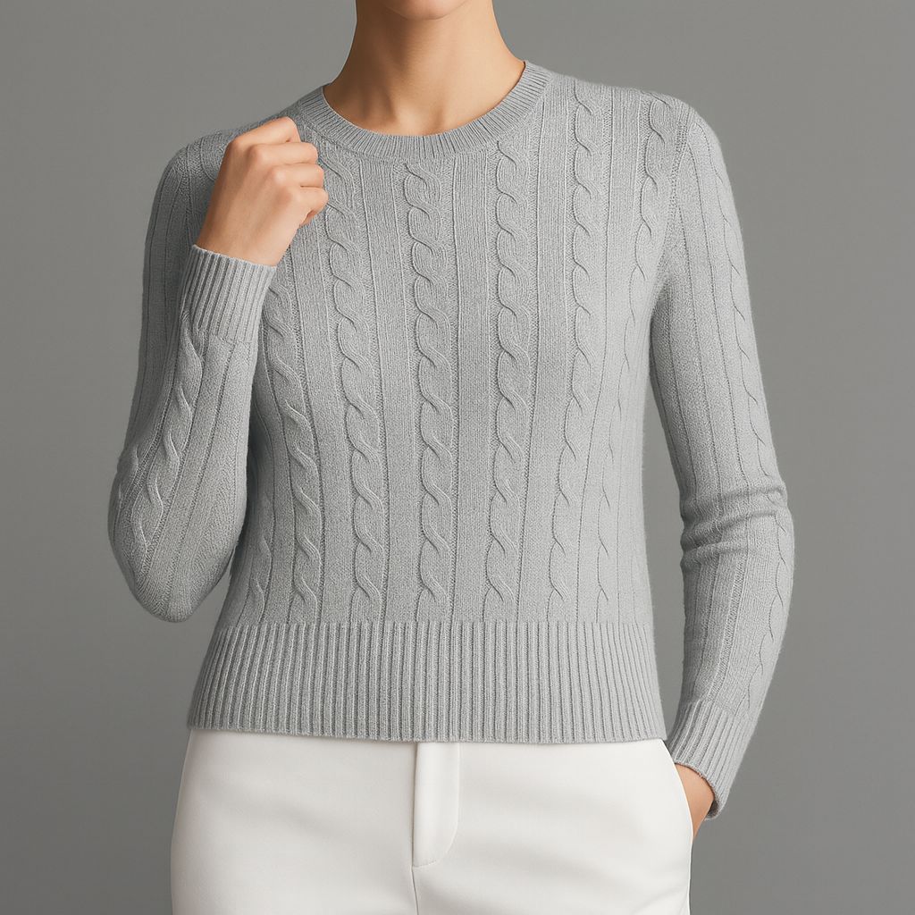 Nadia Women’s Cotton Sweater – Ultra-Soft Knit with Handstitched Lining