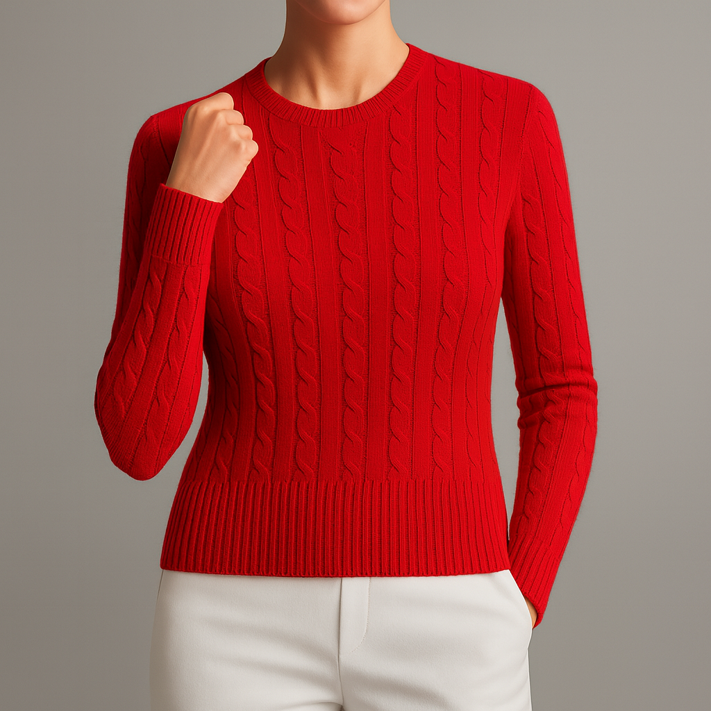 Nadia Women’s Cotton Sweater – Ultra-Soft Knit with Handstitched Lining