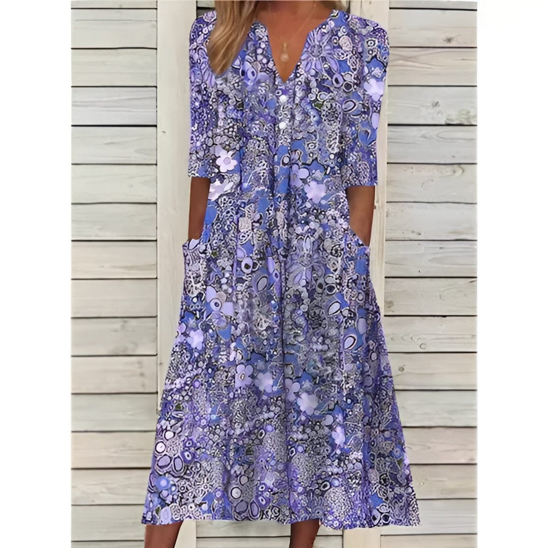 Svetlana | Floral Midi Dress