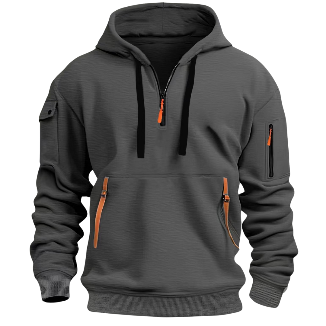 Bastien | Men's Comfortable Zip Front Sports Hoodie