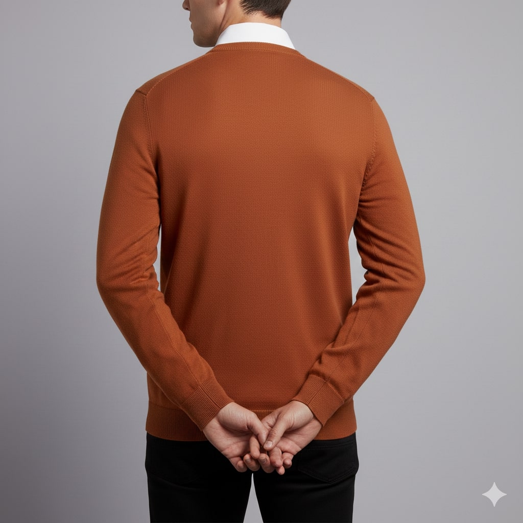 Onur Men’s Knit Sweater – Lightweight V-Neck Pullover