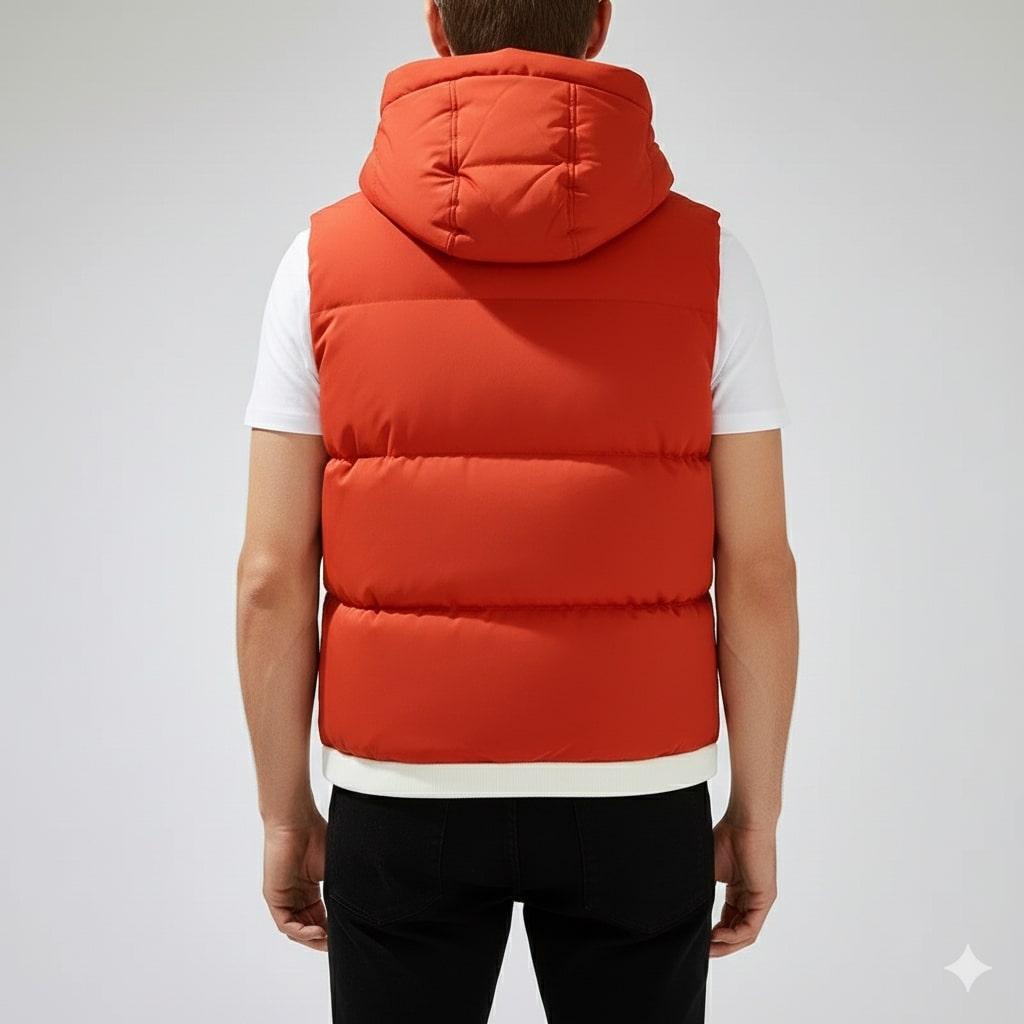 Matej Men’s Puffer Vest – Insulated Lightweight Outerwear with Detachable Hood