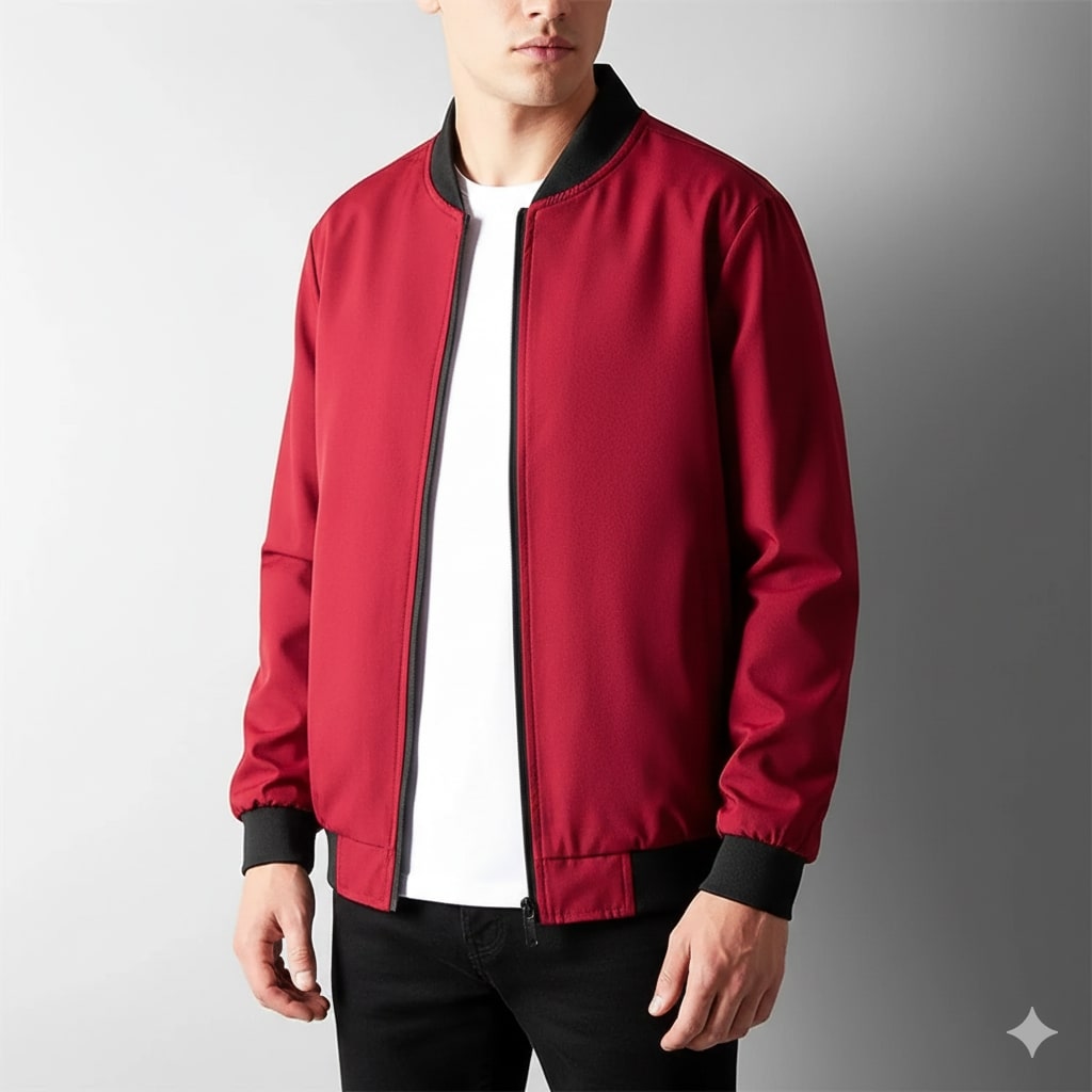 Arda Men’s Bomber Jacket – Wind-Resistant Softshell Lightweight Jacket