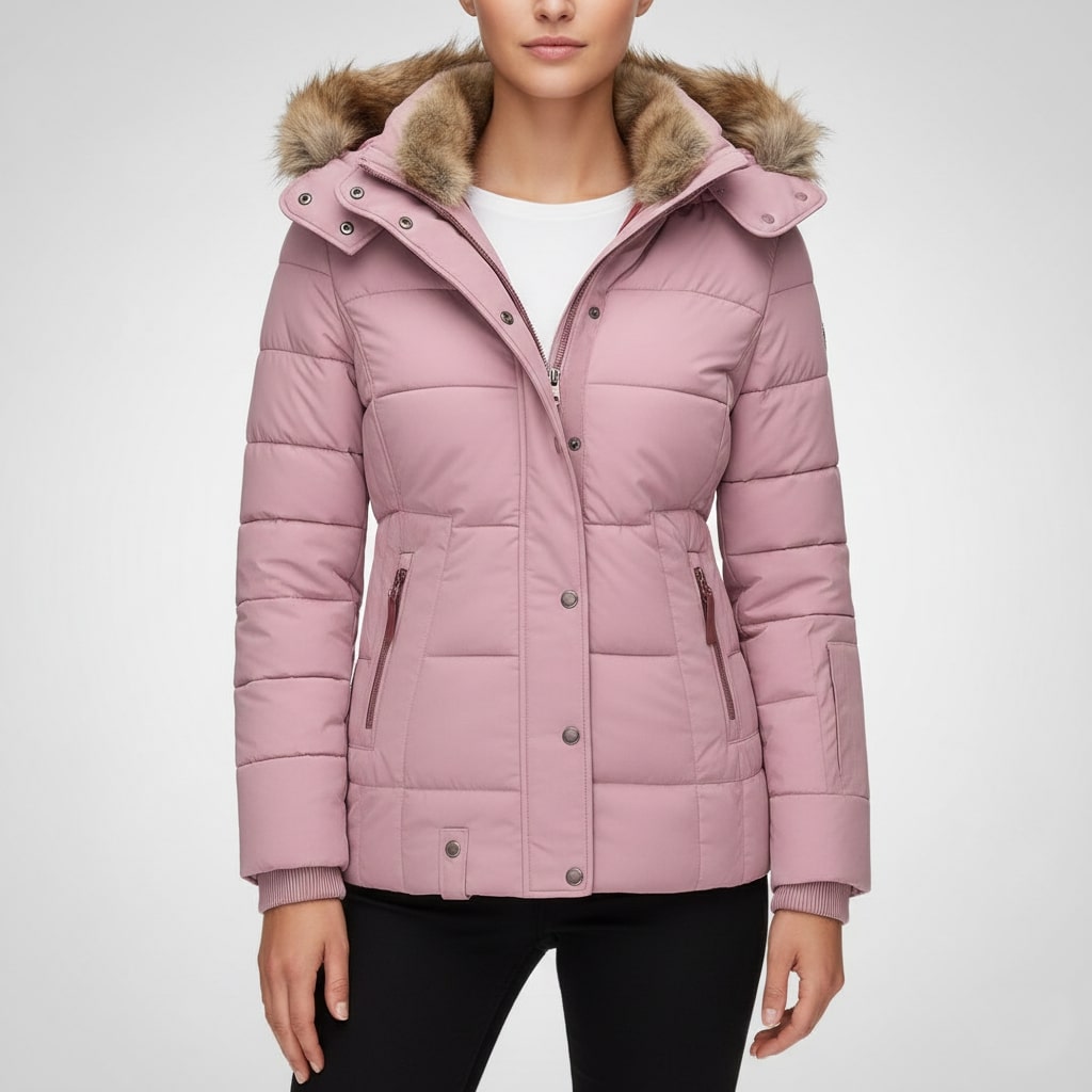 Victoria Women’s Winter Jacket – Insulated Zip-Up Hooded Jacket
