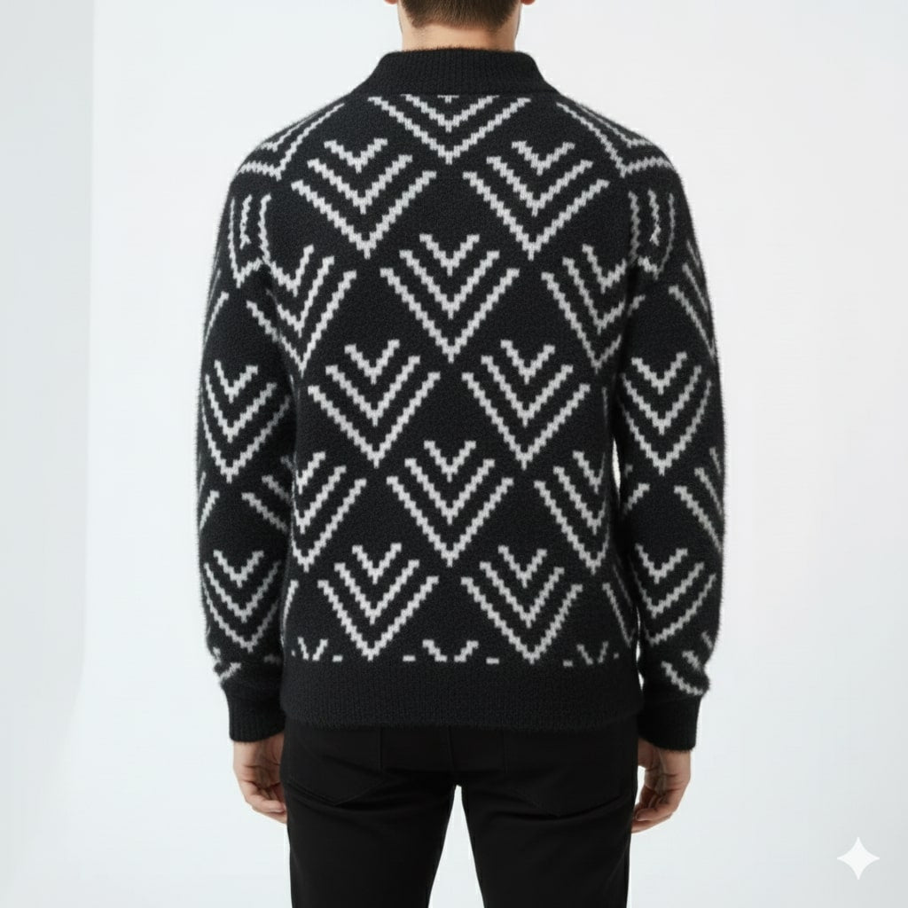 Rémi Men’s Knit Sweater – Plush Winter Pullover for Layered Warmth