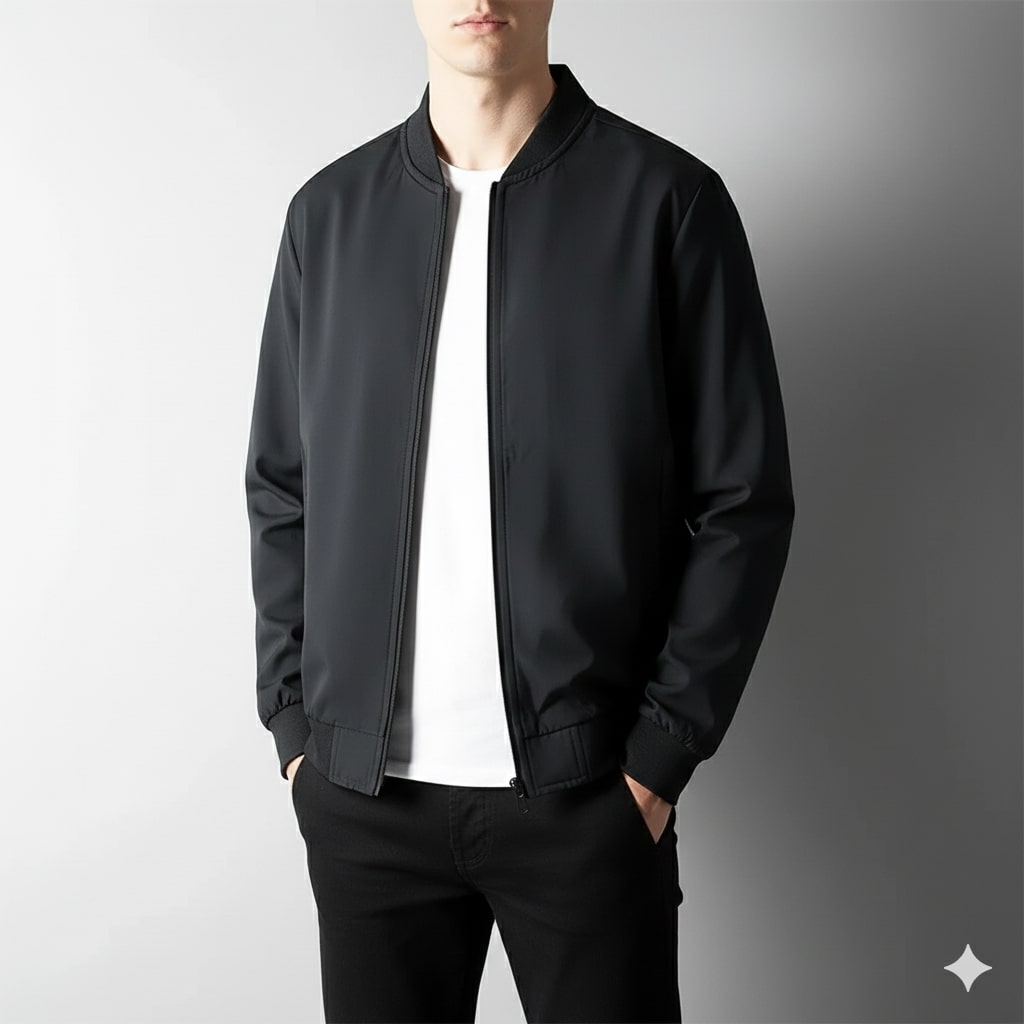 Arda Men’s Bomber Jacket – Wind-Resistant Softshell Lightweight Jacket