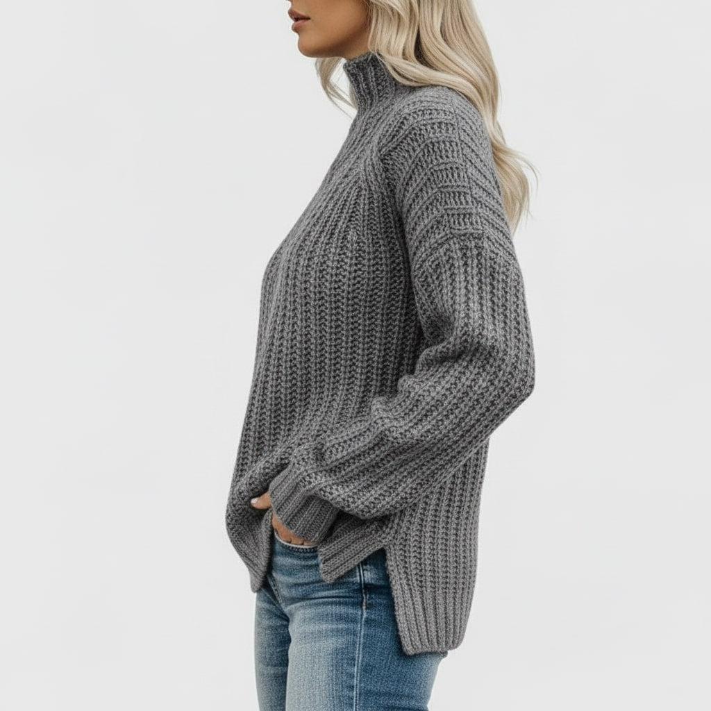 Camila Women’s Cable Knit Sweater – Cozy Pullover with Classic Textured Design