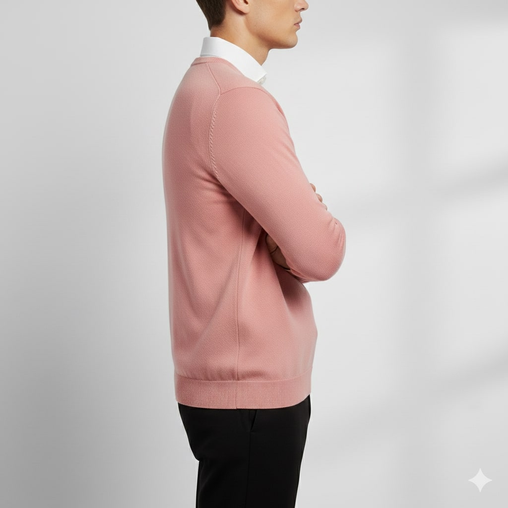 Onur Men’s Knit Sweater – Lightweight V-Neck Pullover
