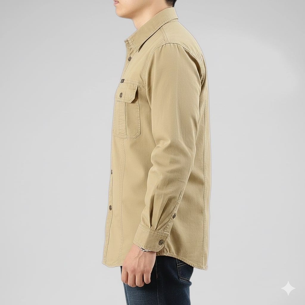 Boris Men’s Long Sleeve Shirt – Durable Cotton Shirt for Everyday Adventures