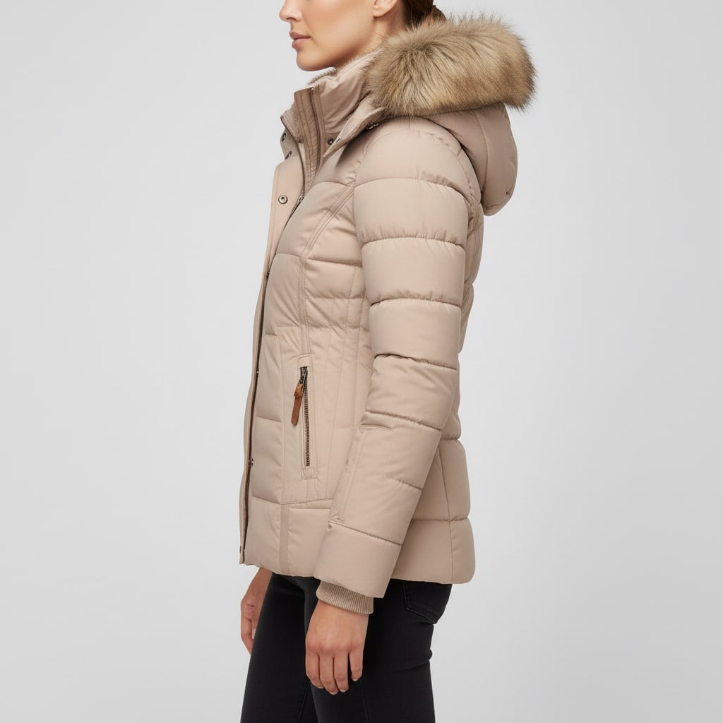 Victoria Women’s Winter Jacket – Insulated Zip-Up Hooded Jacket