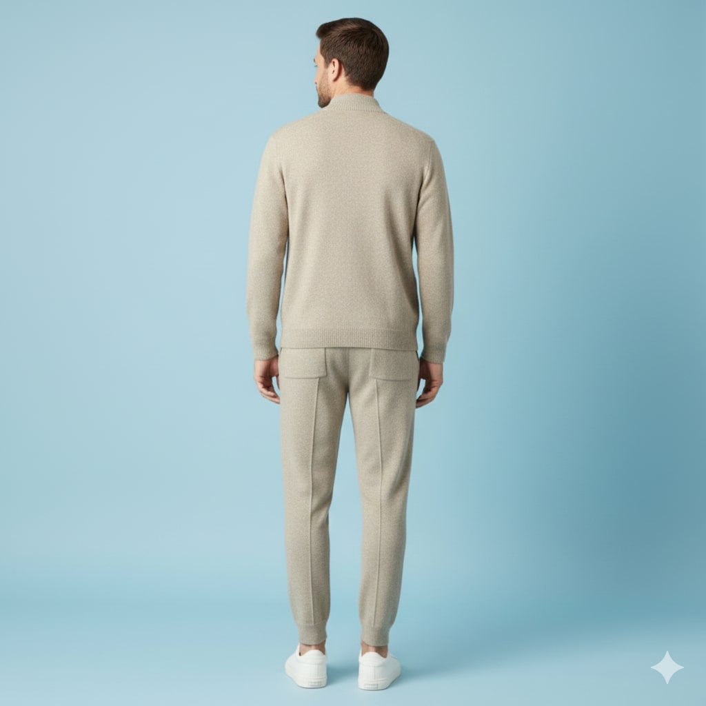Julien Men’s Tracksuit – Soft Full-Zip Jacket & Tailored Lounge Pants
