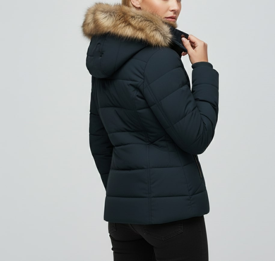 Victoria Women’s Winter Jacket – Insulated Zip-Up Hooded Jacket