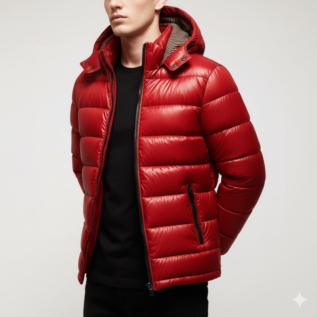 Luka Men’s Quilted Jacket – Cotton-Filled Insulated Winter Puffer Jacket