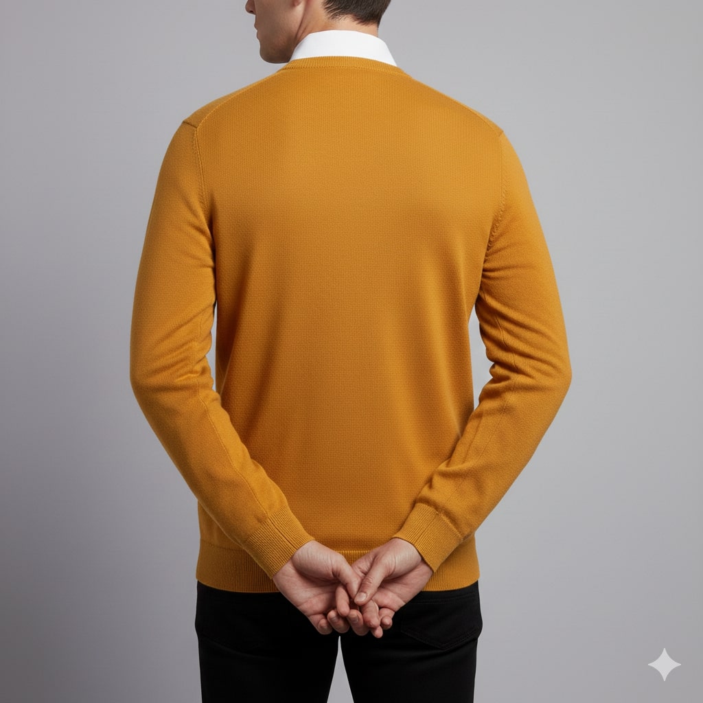 Onur Men’s Knit Sweater – Lightweight V-Neck Pullover