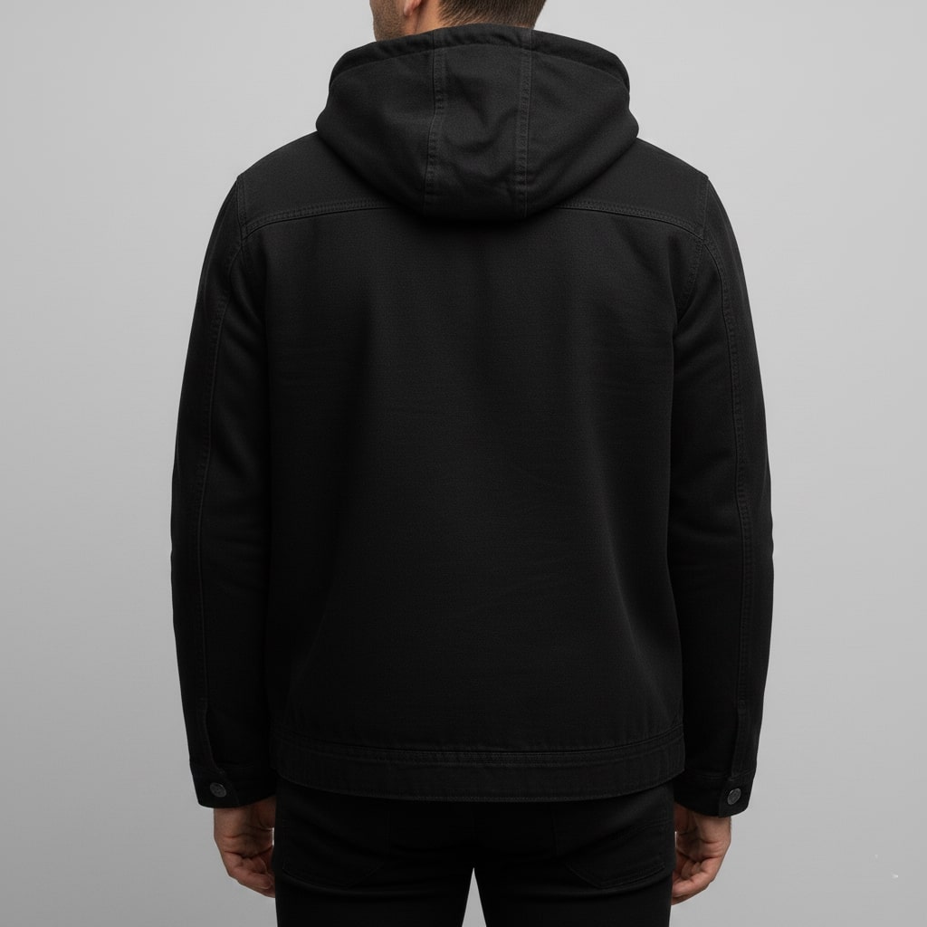 Arthur Men’s Hooded Jacket – Lightweight Windbreaker Jacket with Fleece Lining