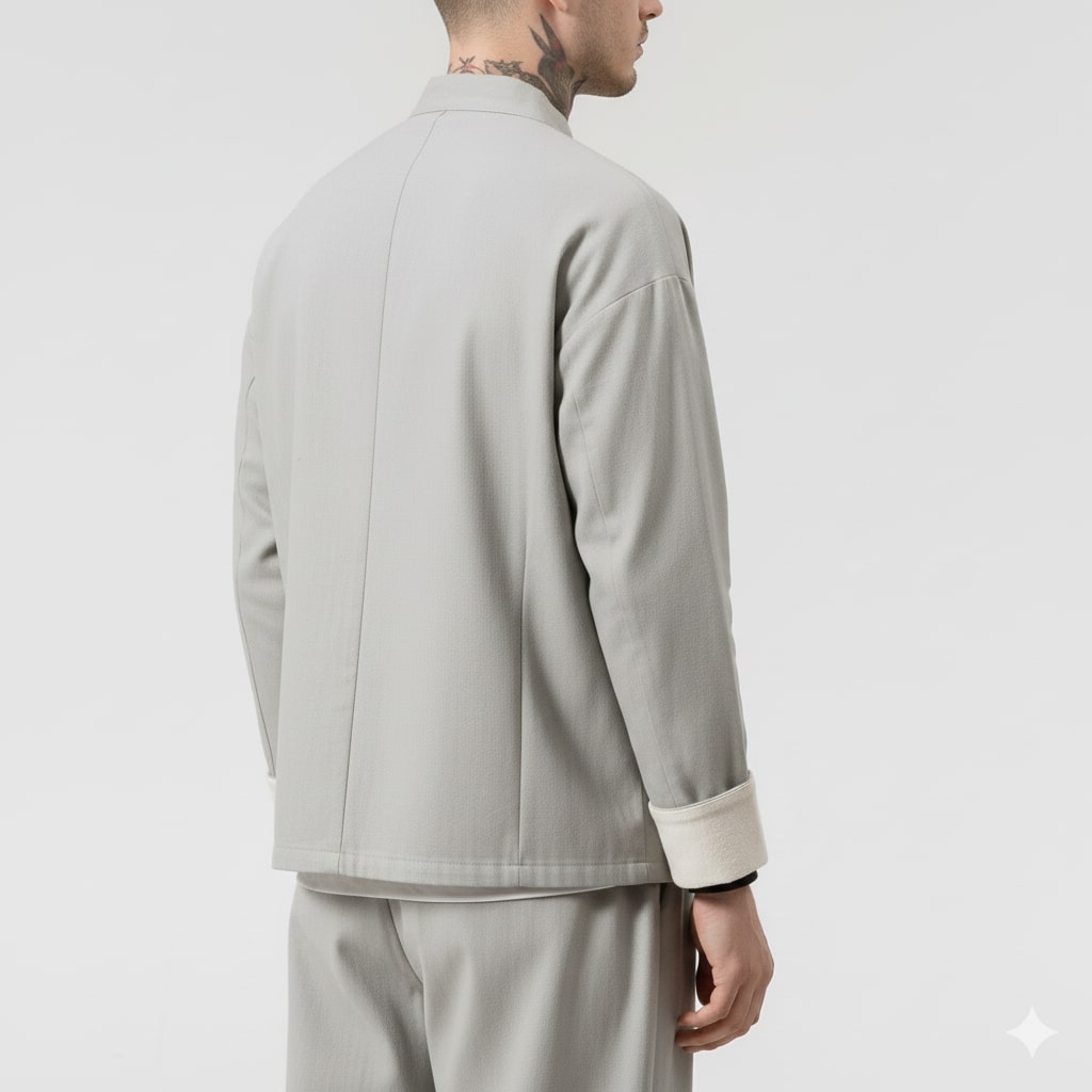 Axel Men’s Lightweight Jacket – Soft Cotton Jacket with Knot-Button Closure