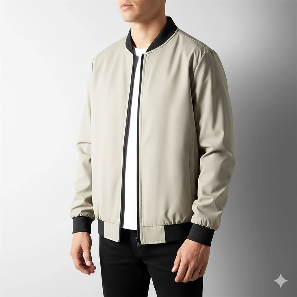 Arda Men’s Bomber Jacket – Wind-Resistant Softshell Lightweight Jacket