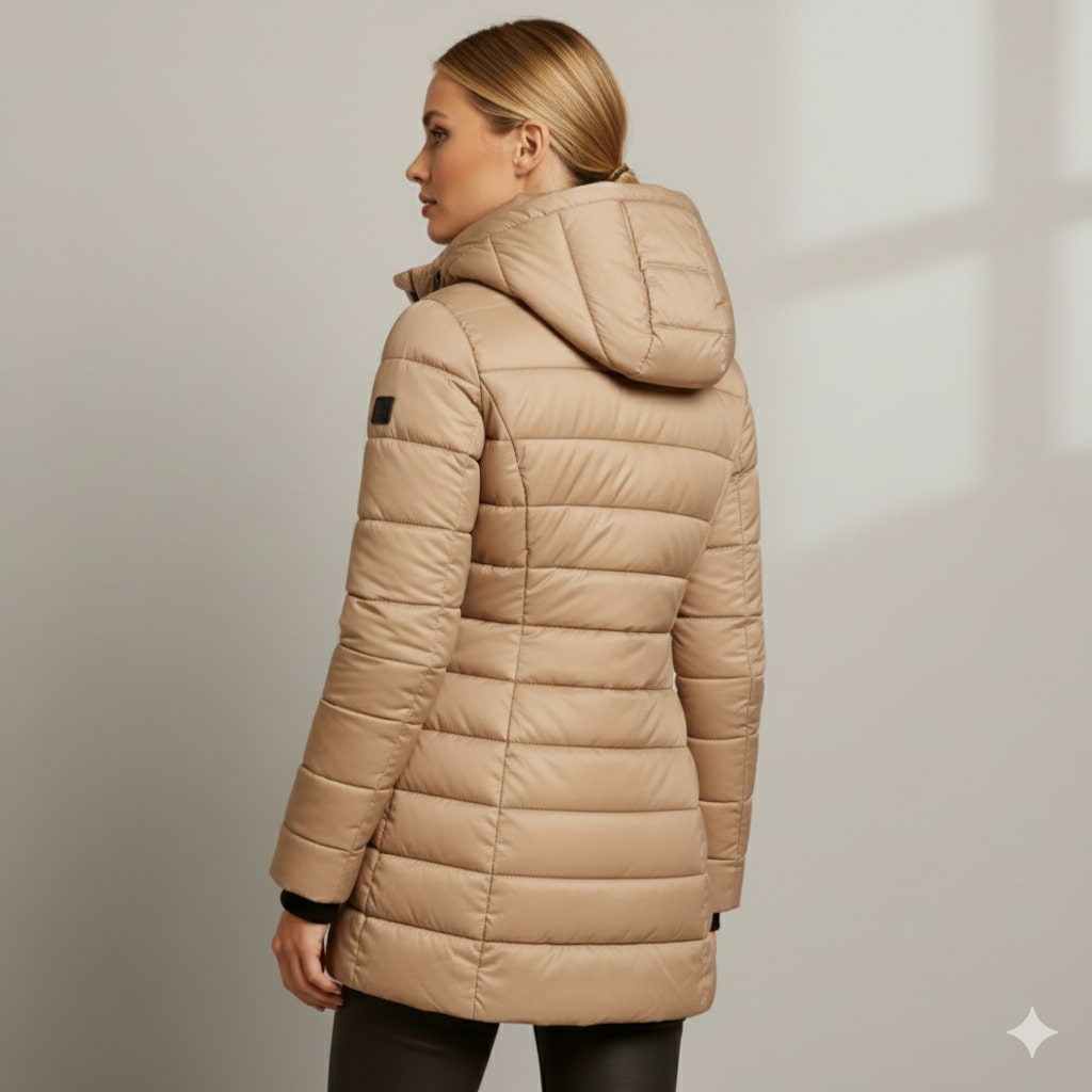 Agnieszka Women’s Puffer Jacket – Quilted Hooded Lightweight Winter Coat