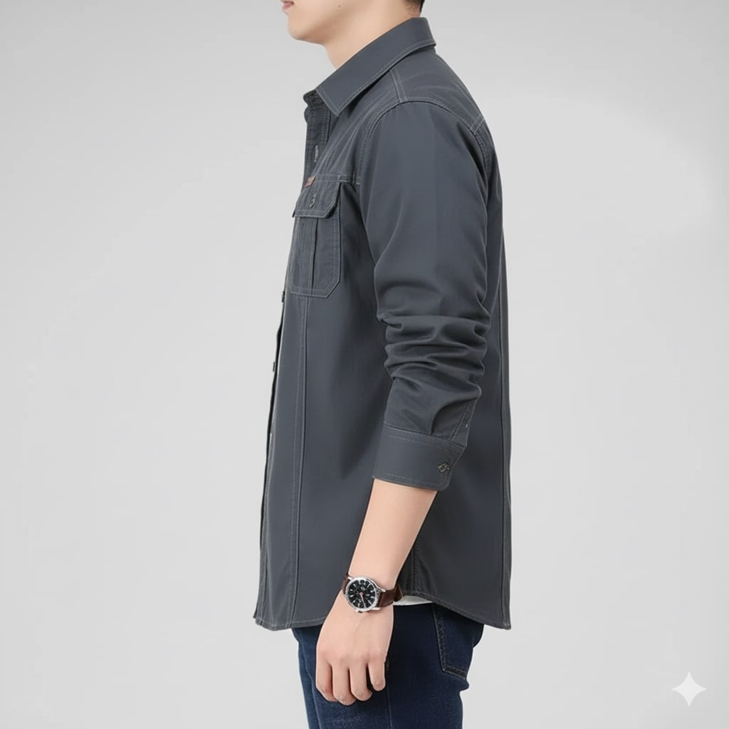 Boris Men’s Long Sleeve Shirt – Durable Cotton Shirt for Everyday Adventures