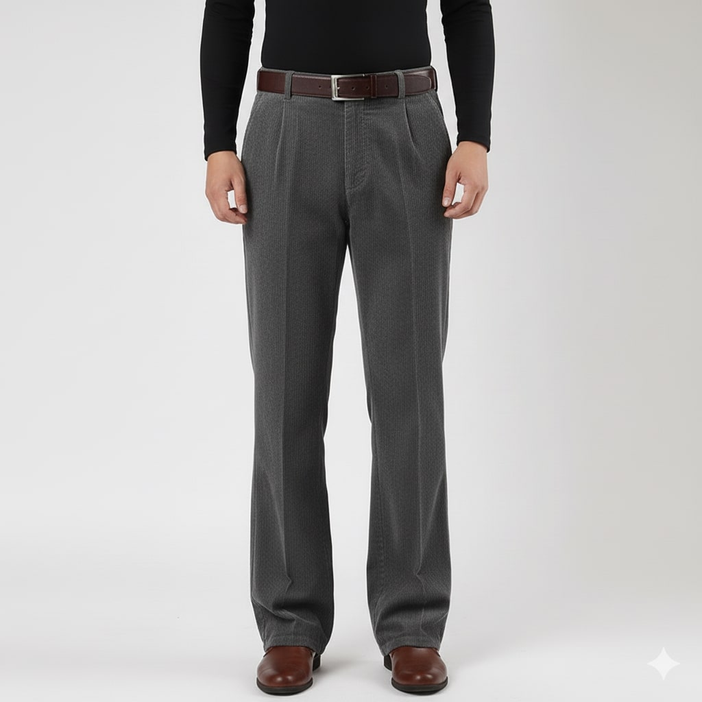 Omar Men’s Corduroy Trousers – Soft Cotton Corduroy Pants with Warm Structured Feel