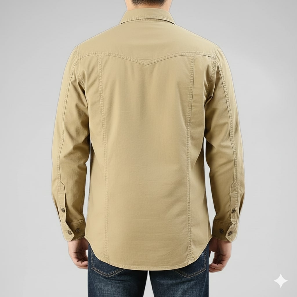 Boris Men’s Long Sleeve Shirt – Durable Cotton Shirt for Everyday Adventures