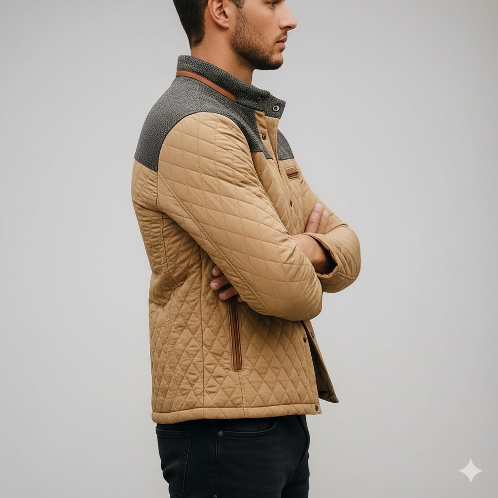 Gabriel Men’s Puffer Jacket – Lightweight Quilted Zip-Up Jacket